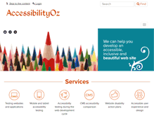 Tablet Screenshot of accessibilityoz.com